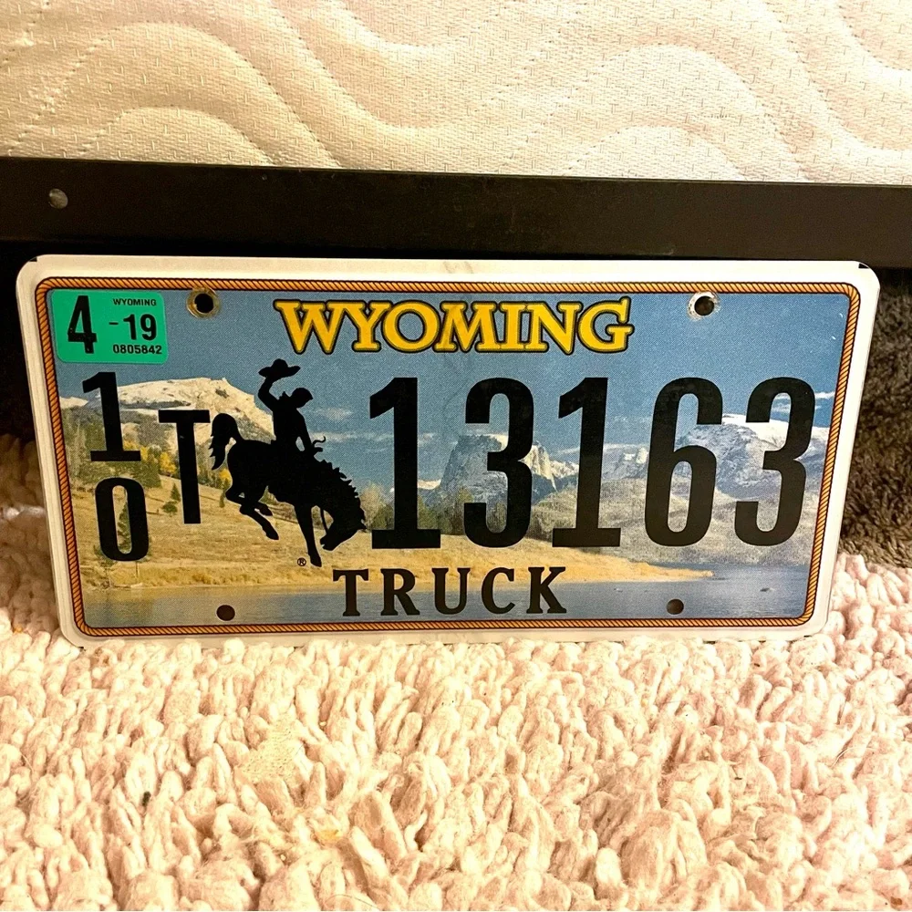Wyoming Truck License Plate